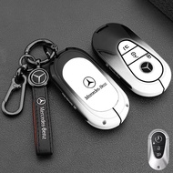 Zinc Alloy Car Key Case Cover Shell Fob For Mercedes Benz EQ AMG EQA 350 EQB EQC 400 EQE 350 EQS H24