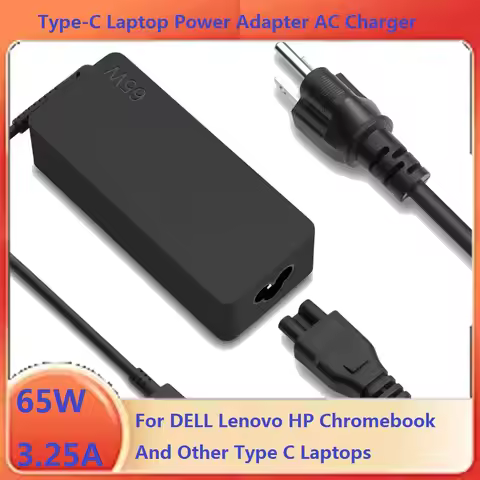 65W 20V 3.25A USB C Laptop Charger Adapter for Lenovo ThinkPad Hp Chromebook Yoga Huawei Xiaomi ASUS