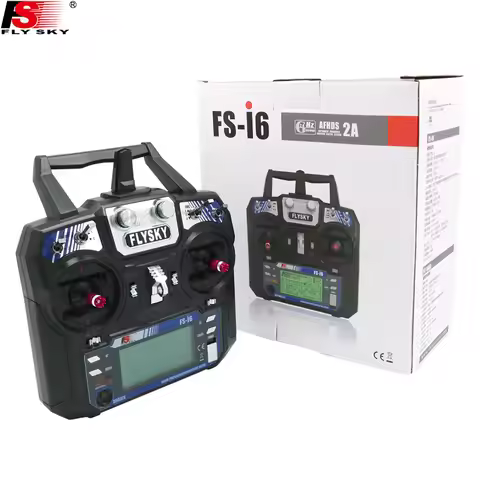 FLYSKY FS-i6 I6 2.4G 6CH AFHDS Radio Transmitter Controller With IA6 IA6B X6B A8S R6B IA10B FS2A Rec