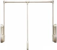 Pull Down Closet Rod,with Buffer Damping Retractable Duty Closet Rods,20-47inch Scalable,for Hanging