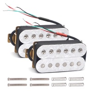 White Pearl Electric Guitar Humbucker Adjustable Screw Dual Coil for 6 String Electric Guitar Coil S