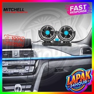 12V-24V Vehicle Fan, Mitchell Double Head Fan, Mitchell Dual Fan, Mitchell Fan