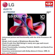 LG OLED evo G3 Gallery Edition 77 inch 120Hz Dolby Vision &amp; HDR10 4K UHD Smart TV (2023) OLED77G3PSA