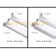 LED T8 Casing Fitting led T8 Single Casing 2ft 4ft 2 feet 4 feet Casing Fluorescent light Lampu Kali