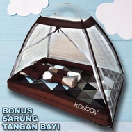 NEW Kasur Bayi Kelambu 1 Set Terbaru 2023 Lengkap Bonus Sarung Tangan Kaki Bayi Bantal Guling Bayi B