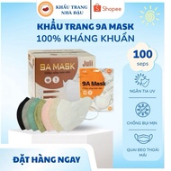 Set of 100 9A July Masks for Comprehensive Sunscreen, 5 Thick Layers, Anti-Uv, Antibacterial
