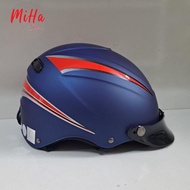 Mũ nón bảo hiểm nửa đầu lưỡi trai 1/2 không kính Bktec helmet nam.