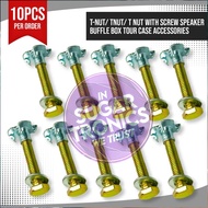 10PCS T-nut/ Tnut/ T nut with Screw Speaker Baffle Box Tour Case Accessories Electronics