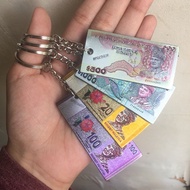 SET KEYCHAIN DUIT RINGGIT MALAYSIA (6pcs)