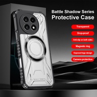 Transparent case for One Plus 1+ 13 13R soft edge magnetic backplate hard phone back cover