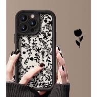 Simple Line Flower Shock-Resistant Phone Case Apple iPhone 17e 16E 15 14 Plus 13 12 11 pro MAX Prote