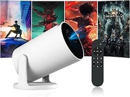 HY300 Pro+ Mini Portable Projector, Smart Projector Auto Horizontal Correction 1080P, Brightness 200