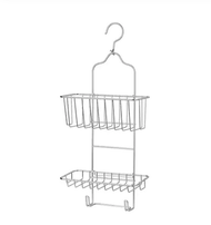 Shower hanger two tiers zinc plated24x53 cm.