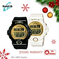 [2YEARS WARRANTY] Casio Baby-g BG-6901 Series Ladies Watches Youth Special Colour BG-6901-7D Jam tan