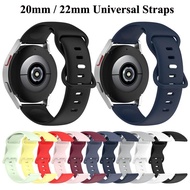 20mm 22mm Band for Samsung Galaxy Watch 3 4 45mm/46mm/Gear S3 Frontier/active 2/S2 Sport Silicone Bracelet for Huawei GT 2 Strap
