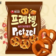 (现货)Korea Nongshim Salted Caramel Pretzel Snack 80g 韩国焦糖蝴蝶