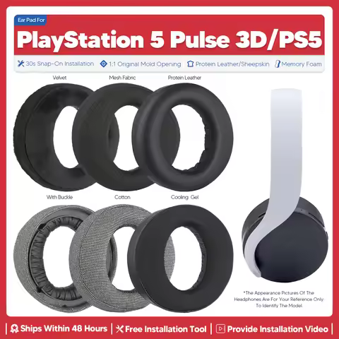 Replacement Ear Pads For Sony PlayStation 5 Pulse 3D PS5 Headphone Accessories Earpads Headset Ear C