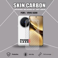 VIVO X200 VIVO X300 VIVO X300 PRO SKIN CARBON TRANSPARENT ANTI-SCRATCH ANTI-FUNGUS VIVO X200 VIVO X3