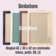 A3 photo frame 30 x 42 cm minimalist 3 cm/ WITHOUT GLASS