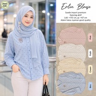 KEMEJA Erlin Blouse by Athaya/ Suede Shirt Top/