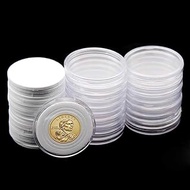 20 Pcs Clear Plastic Coin Capsules, Coin Collection Case of 5 Size with Adjustable Gasket for Coin C