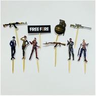 Free F1re Games Birthday Cupcake Topper / Birthday Cupcake Decoration