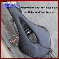 YGKJX Gub Ultralight Bicycle Saddle Micro Fiber Leather 3k Carbon Fiber Base Titanium Alloy Seat Arch Hollow MTB Road Bike Seat Cushion GEERD