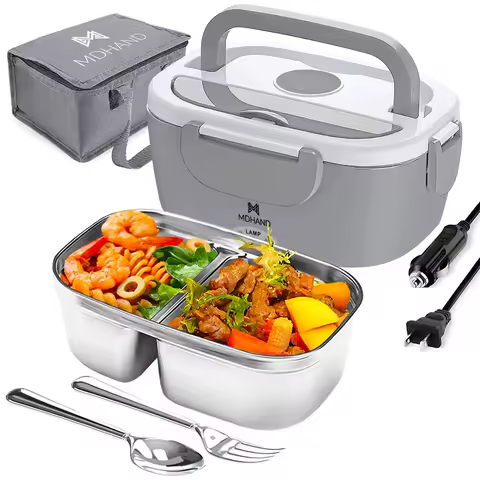 65W 1.5L Electric Lunch Box Food Warmer Portable Food Heater for Car Or Home - Leak Proof, Lunch Hea