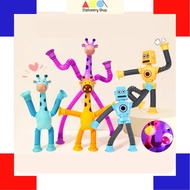 Robot Giraffe Toys Pop Tubes For Kids Decompression Toy Telescopic Suction Cup Robot Gift Toys