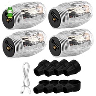 4-Pack Wheel Lights Bicycle Wheel Lights Tire Color Led Lights