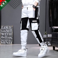 seluar slack lelaki straight cut sweatpants Seluar sembilan mata musim panas lelaki seluar kasual la