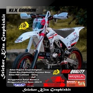 407 DECAL STICKER FULLBODY MOTORCYCLE KLX GORDON SIMPLE MOTIF ONE ONE NINE FREE COSTUME NAME AND NUM