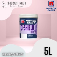 NIPPON PAINT Q-Shield 5L Exterior Paint/Cat Luar/Nippon Exterior Paint/ Q Shield / Q/Shield/Weatherbond