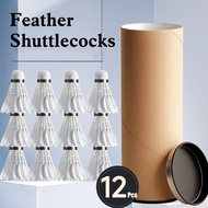 12pcs/6pcs /3pcs Badminton Shuttlecock Training Feather Shuttlecock High quality natural feather Shu