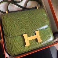 Hermes 🍏蜥蜴 小康康 極好狀態 Constance 19