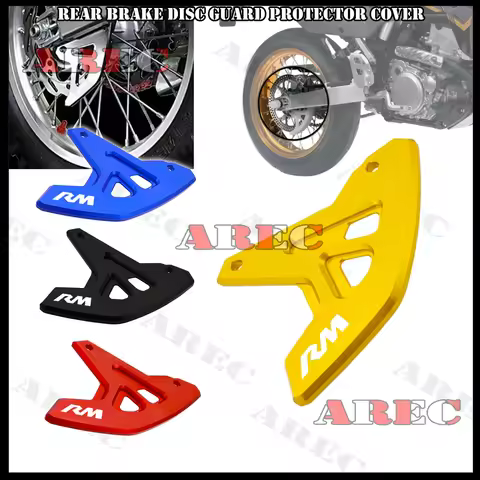 RM LOGO Motorcycle Rear Brake Disc Guard Cover Protector Accessories For SUZUKI RM125 2003-2010 RM25