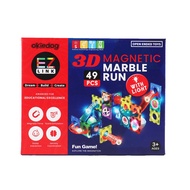 Okiedog EZLink 3D Magnetic Marble Run with Light 49PCS - Children's Educational Toys (STEM)