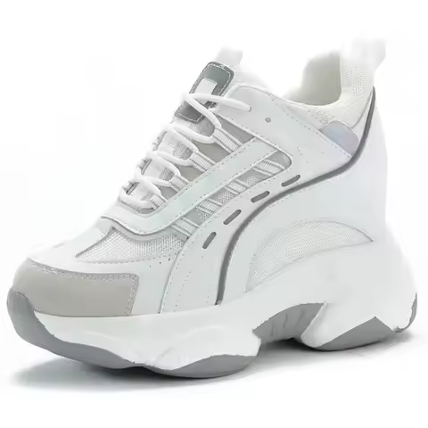 Autumn Sneakers For Women Platform Chunky Casual Shoes High Quality Genuine leather Woman Female Wal