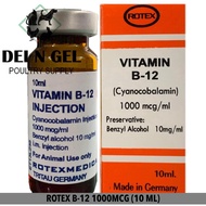 ROTEX VITAMIN B12 FOR GAMEFOWL 10ML (1 BOTTLE)