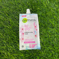 Garnier Bright Complete Krim &amp; Sakura White Foam Sachet 7ml Cream Siang Malam