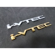 I-VTEC HONDA LOGO 3D Ivtech Letter On The Back Of The Car.
