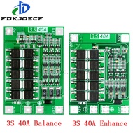 3S 40A BMS 11.1V 12.6V 18650 lithium battery protection Board with balanced Version for drill 40A cu