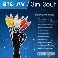 AV 3 in 3 out Image Cable Model 3-3 Straight Color