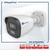 Hi-view กล้องวงจรปิด Night Color Bullet IP Camera 2MP รุ่น HP-97B20PEL ภาพสี 24 ชั่วโมง (PoE)