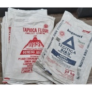 Used 25kg wheat flour sacks