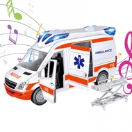 Ambulance Toys Emergency Vehicle Toy With Bright Lights And Real Sound Friction Powered Toy Car Kids