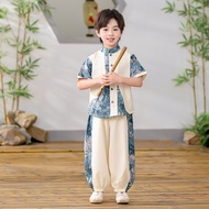 Boy Hanfu Suit 2025 Tang Suit Chinese Style Chinese Style Performance Children Performance Costume C