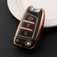 Soft TPU Car Key Cover Holder Keychain Case Bag for Hyundai Solaris 2 Elantra I30 I35 I40 Tucson Kon