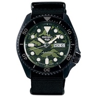 Seiko Automatic Five Sports CAMOUFLAGE STREET STYLE Men's Watch Black SBSA173