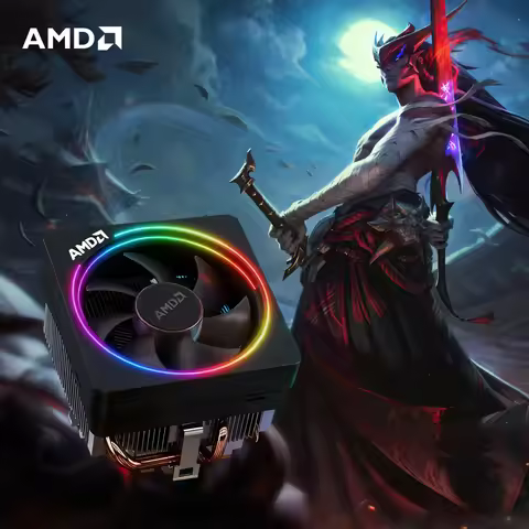 AMD Air Cooler RGB Support AMD R3 R5 R7 R9 CPU Genuine Four Heat Pipes AMD Wraith Prism Cooler Fan